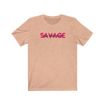 Savage. Classy Bougie! Boss Chic T-Shirt - Heather Peach (Words Middle) - Me You US, LLC