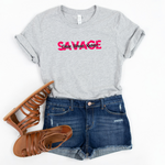 Savage. Classy Bougie! Boss Chic T-Shirt - Athletic Heather (Words Middle) - Me You US, LLC