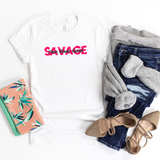 Savage. Classy Bougie! Boss Chic T-Shirt - White (Words Middle) - Me You US, LLC