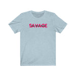 Savage. Classy Bougie! Boss Chic T-Shirt - Heather Ice Blue (Words Middle) - Me You US, LLC